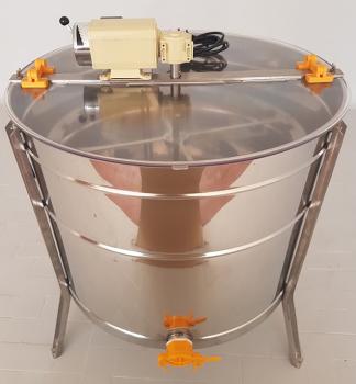 Elektrische Radialschleuder Edelstahl mit Getriebemotor für 20 Honigraumrähmchen